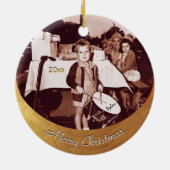  Foto Little Drummer Boy c 1930s Personal Keramisch Ornament (Achterkant)