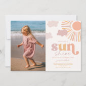 Foto Little Sunshine Uitnodiging voor verjaardag (Voorkant)