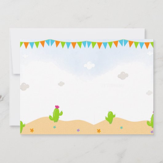 Foto: Llama verjaardaguitnodiging Alpaca uitnodigi Kaart (Achterkant)