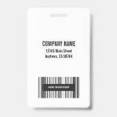 Foto Logo Barcode Goud Zwart Luipaardprint Badge (Achterkant)
