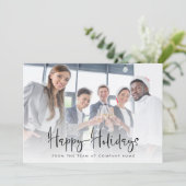 Foto Logo Bedrijf QR Code 2026 Kalender Kerstmis Feestdagenkaart (Staand voorkant)