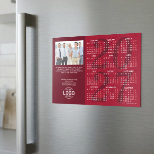 Foto Logo Bordeaux Kalender 2027 Magnetische Kaart Uitnodiging