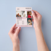 Foto Logo Business Marketing Roze Flyer (Hand)