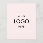 Foto Logo Business Marketing Roze Flyer (Achterkant)