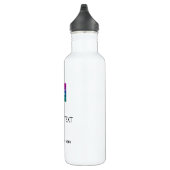 Foto Logo en tekst Top Modern Eenvoudig Ontwerp Be Waterfles (Rechts)