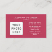 Foto Logo Horizontale Magenta vooraan Visitekaartje (Voorkant)