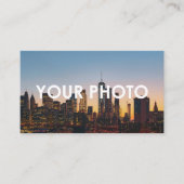 Foto & Logo Moderne, minimalistische sociale media Visitekaartje (Voorkant)