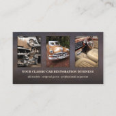 Foto Logo QR-code Klassieke auto Visitekaartje (Voorkant)