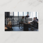 Foto logo QR code modern professioneel eenvoudig Visitekaartje (Voorkant)