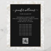 Foto Logo QR-code Moderne Promotionele Gouden Marm Flyer (Achterkant)