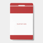 Foto logo QR CODE-pers Pass ID Badge (Back)