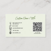 Foto Logo QR code Visitekaartje (Achterkant)