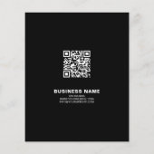 Foto Logo QR Modern Black Corporate Business Flyer (Achterkant)