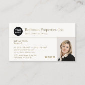 Foto Logo Real Estate Agent invoegen Visitekaartje (Voorkant)