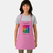 foto Logo Sjabloon roze Kinder meisjes Schort (Insitu)