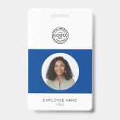 Foto, logo, streepjescode, naam-ID van werknemer Badge (Voorzijde)