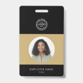 Foto, logo, streepjescode, naam-ID van werknemer Badge (Voorzijde)