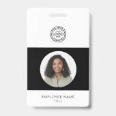 Foto, logo, streepjescode, naam-ID van werknemer Badge (Voorzijde)
