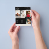 Foto Logo Zakelijke Marketing Zwart Flyer (Hand)