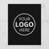 Foto Logo Zakelijke Marketing Zwart Flyer (Achterkant)