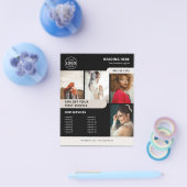 Foto Logo Zakelijke Marketing Zwart Flyer (Enkel)