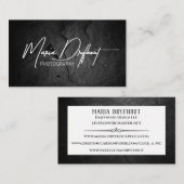 Foto Logo zwarte steen Visitekaartje (Voorkant / Achterkant)