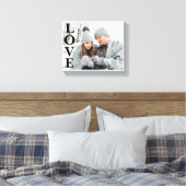 Foto LOVE Typography Keepomwille Home Decor Canvas Afdruk (Insitu (Slaapkamer))