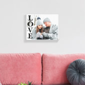 Foto LOVE Typography Keepomwille Home Decor Canvas Afdruk (Insitu (Woonkamer))