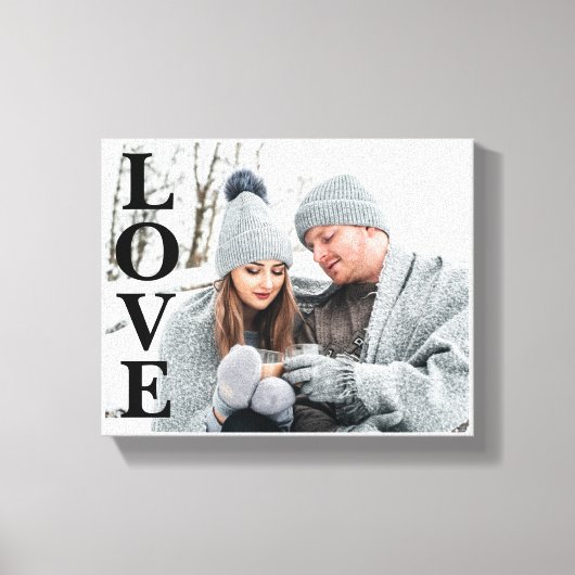 Foto LOVE Typography Keepomwille Home Decor Canvas Afdruk (Voorkant)