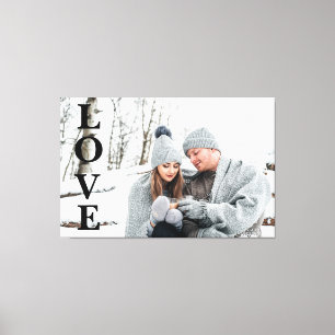 Foto LOVE Typography Keepomwille Home Decor Canvas Afdruk