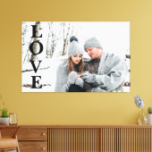 Foto LOVE Typography Keepomwille Home Decor Canvas Afdruk (Insitu (Woonkamer))