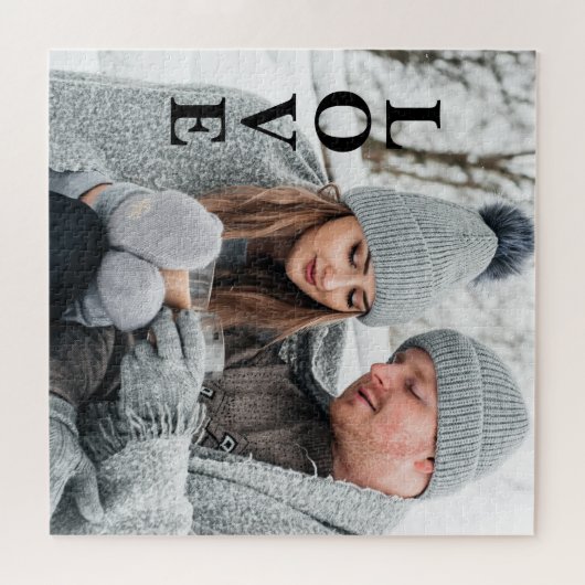 Foto LOVE Typography Keepomwille Legpuzzel (Horizontaal)