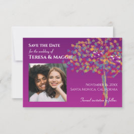 Foto: Lovevogels Cassis Paars Save the Date
