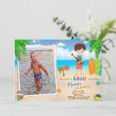 Foto Luau verjaardagsuitnodiging Luau-uitnodiging Kaart (Staand voorkant)