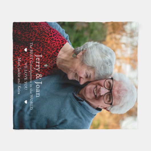 Foto Maak het unieke grootouders deken (Voorkant (Horizontaal))