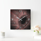 Foto, macro vierkante klok (Huis)