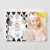 Foto Magische Alice in Wonderland Verjaardag Kaart (Voorkant)