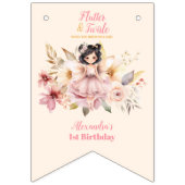 Foto Magische Fee Bloementuin 1e Verjaardag Vlaggetjes (Eerste vlag)