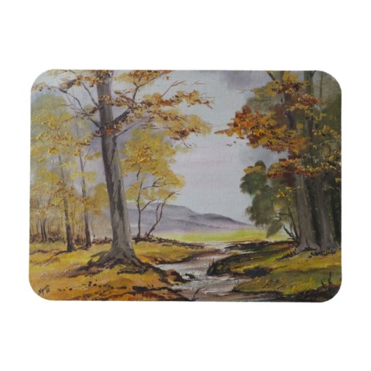 Foto Magnet Ann Hayes TekeningForest Stream Magneet (Horizontaal)