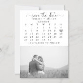 Foto Magnet | Datum opslaan Magnetische Uitnodiging (Voorkant)