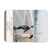 Foto Magnet Modern Dank u Magnet-Bottom Banner Magneet (Horizontaal)