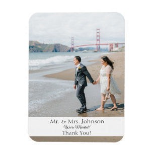 Foto Magnet Modern Dank u Magnet-Bottom Banner Magneet