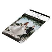 Foto Magnet Modern Wedding Announcement Magnet Magneet (Linkerzijde)