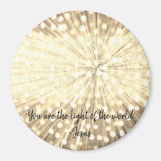 Foto Magnet van "You are the Light of the World" (Voorkant)