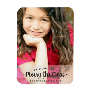 Foto Magnet - Wij wensen u een prettige kerstdag Magneet
