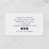 Foto Make-up Artiest Visitekaartje (Achterkant)