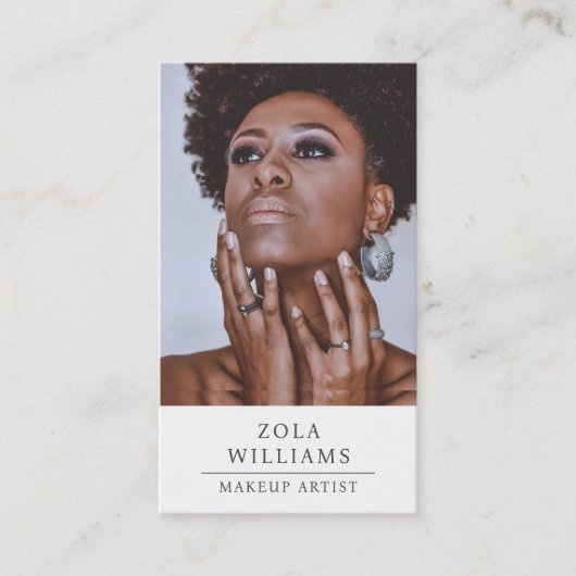 Foto Make-up Artiest Visitekaartje (Voorkant)