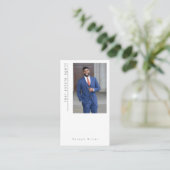Foto makelaar onroerend goed consultant Visitekaar Visitekaartje (Staand voorkant)