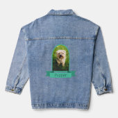 Foto maken voor huisdieren denim jacket (Achterkant)