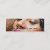 Foto Makeup Artist Eyelashes Brow Roos Gold Small Mini Visitekaartje (Achterkant)